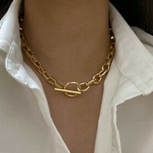 New 18k Gold Plated short necklace - Picture 3 of 10